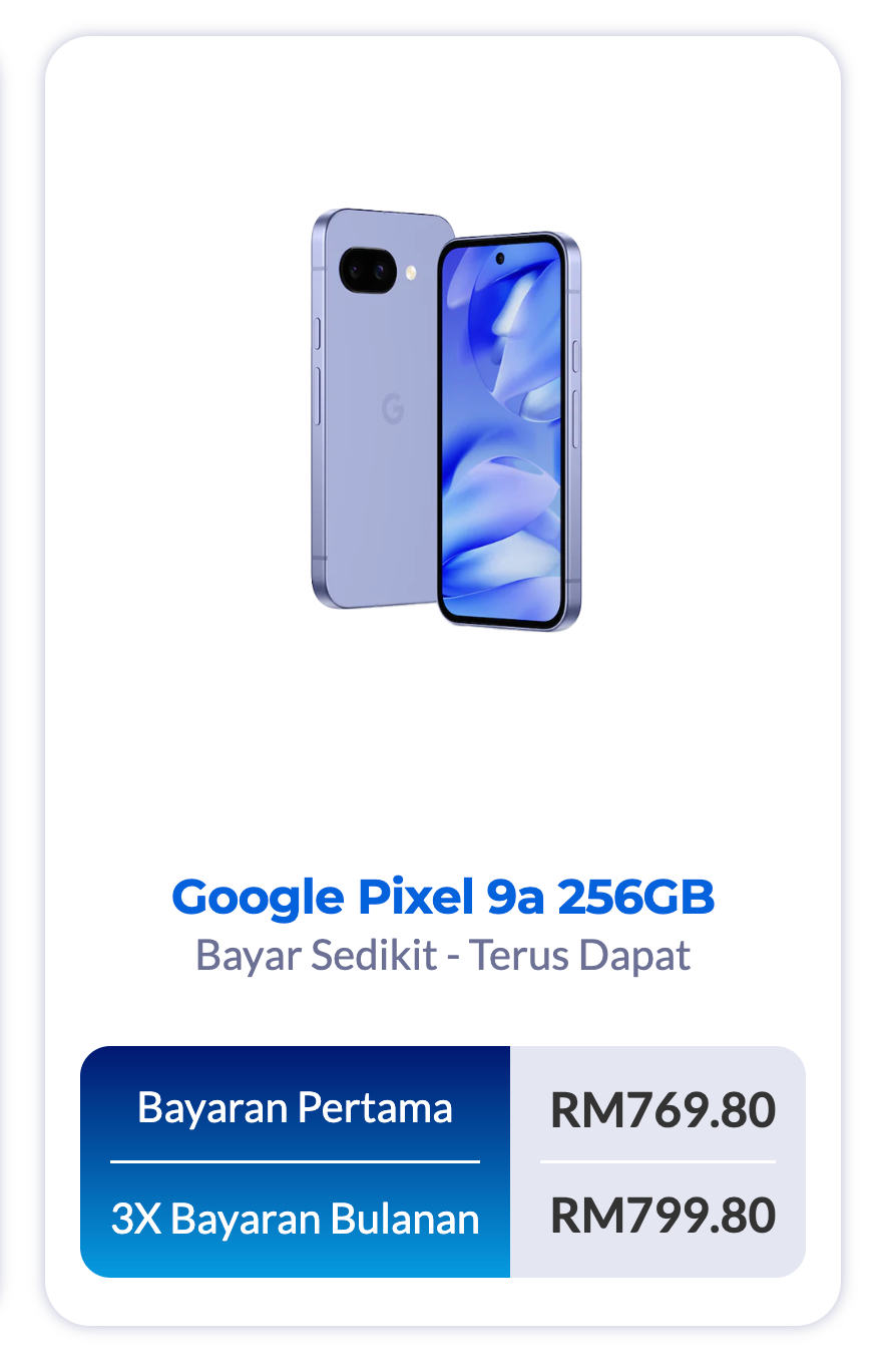 Google Pixel 9a 128GB 256GB [GoAnsuran.com - Ansuran Mudah]