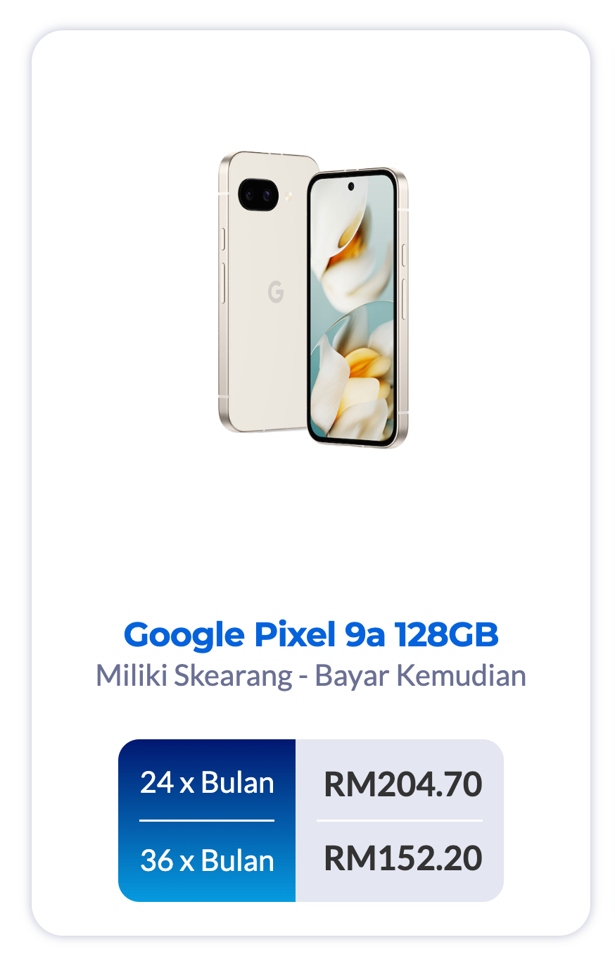 Google Pixel 9a 128GB 256GB [GoAnsuran.com - Ansuran Mudah]