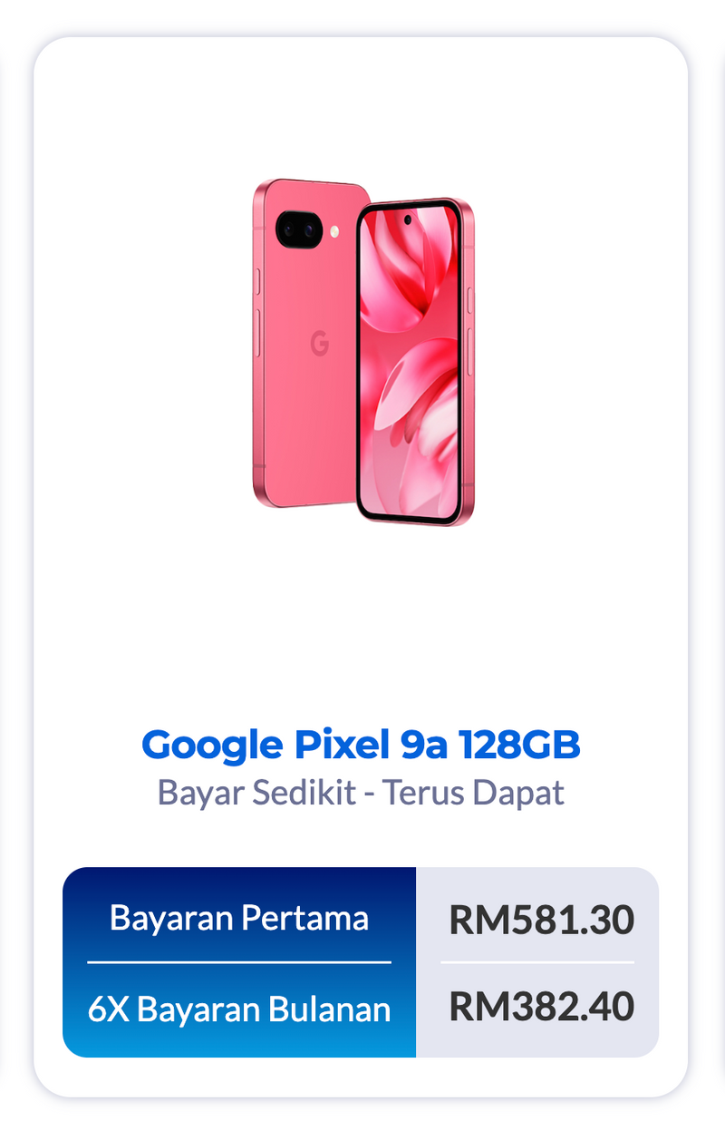 Google Pixel 9a 128GB 256GB [GoAnsuran.com - Ansuran Mudah]